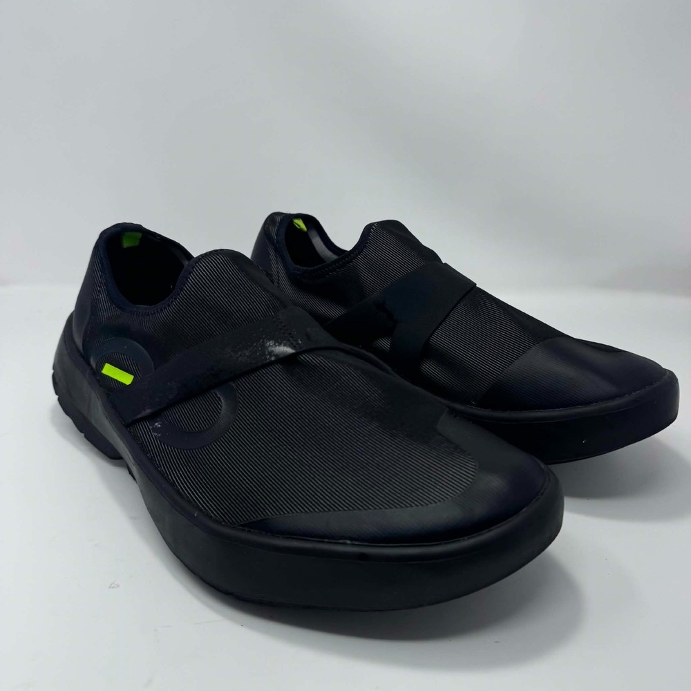 OOFOS OOmg eeZee Low Recovery Shoes Mens Size 14 EU 47 Black Slip On Comfort